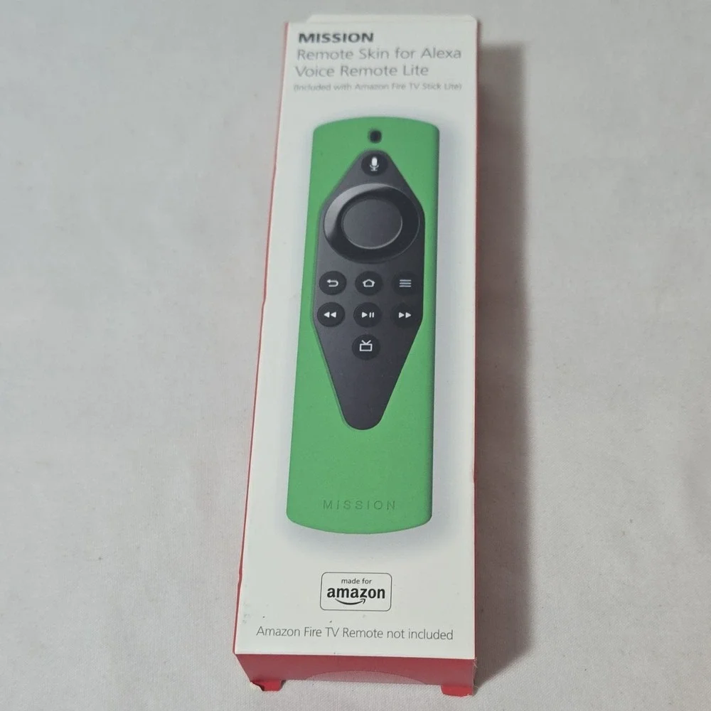 MISSION Remote Skin Silicone Cover for Alexa Voice Remote Lite, Irish Green